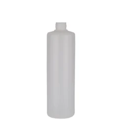 500 ml bottiglia rotonda, plastica PE, naturale, bocca: chiusura a vite