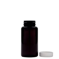 150 ml contenitore PET, plastica, marrone, bocca: 38/400