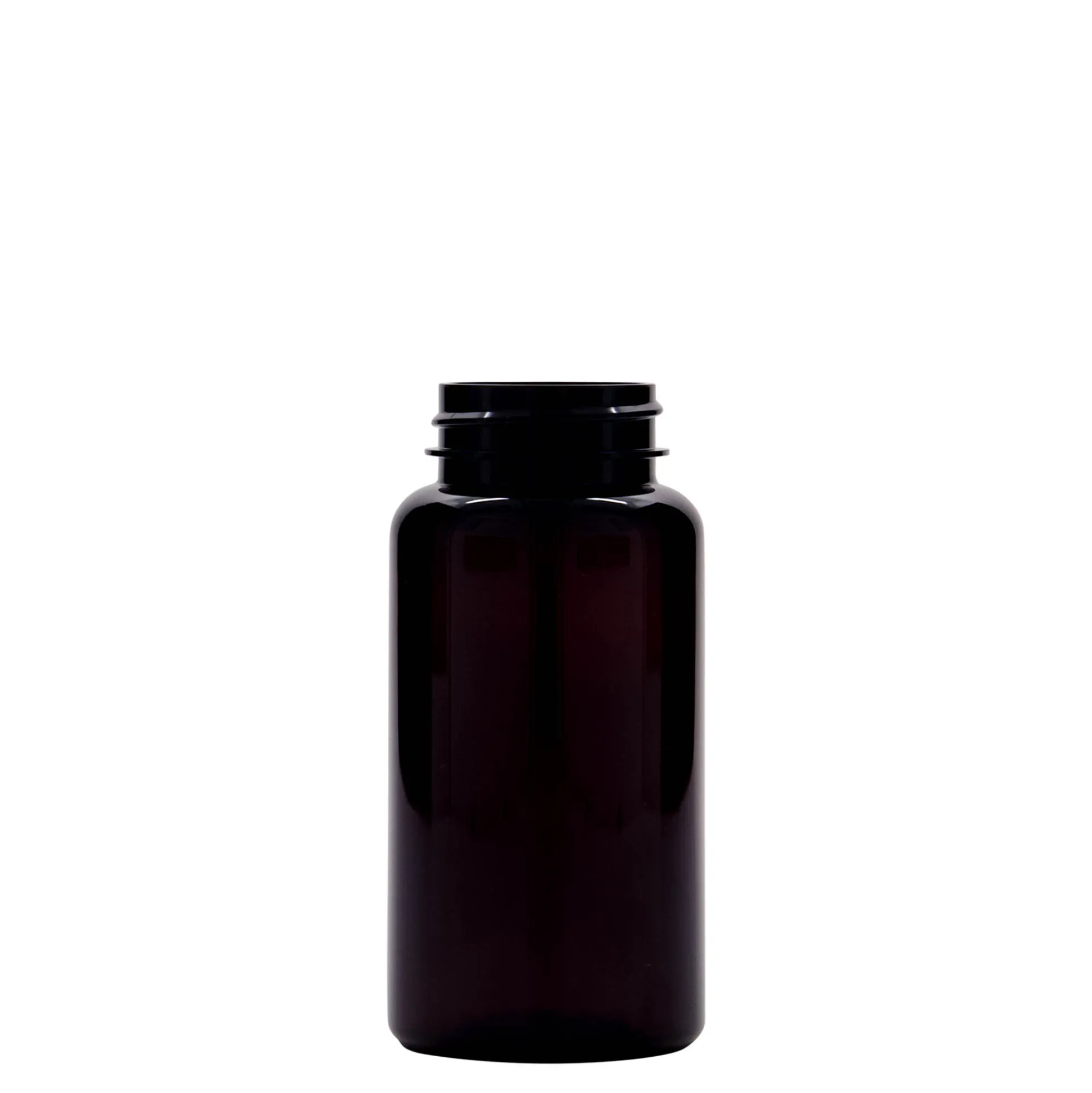 150 ml contenitore PET, plastica, marrone, bocca: 38/400