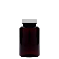 250 ml contenitore PET, plastica, marrone, bocca: 45/400