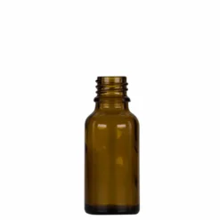 20 ml flacone con contagocce medico, vetro, marrone-nero, bocca: DIN 18