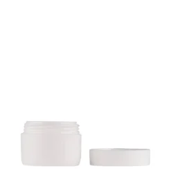 10 ml flacone in plastica 'Antonella', PP, bianco, bocca: chiusura a vite