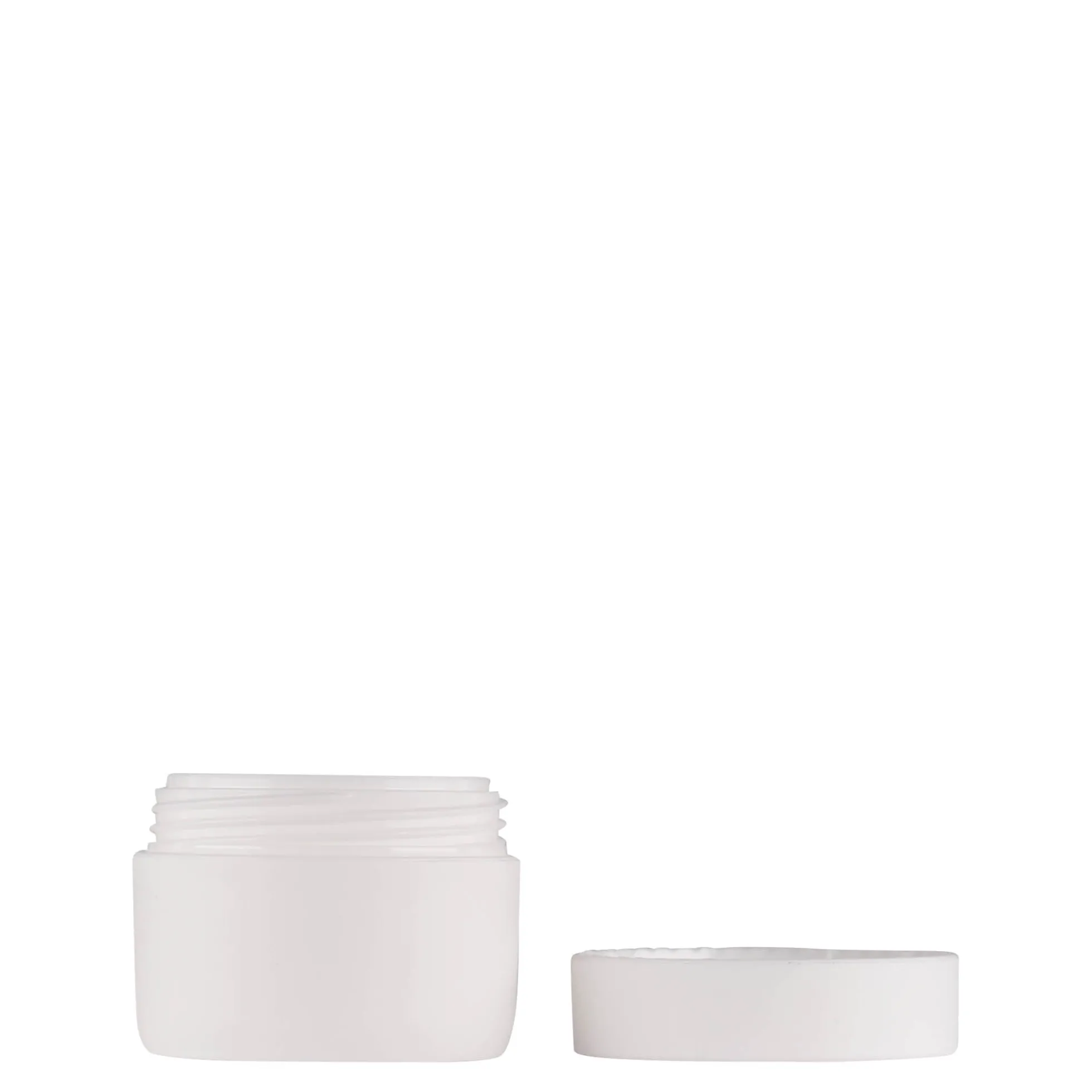 10 ml flacone in plastica 'Antonella', PP, bianco, bocca: chiusura a vite