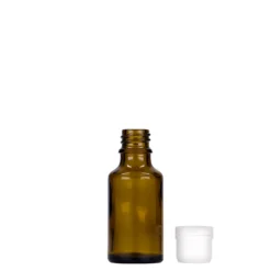 25 ml flacone medicinale, vetro, marrone, bocca: DIN 18