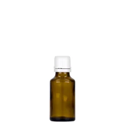 25 ml flacone medicinale, vetro, marrone, bocca: DIN 18