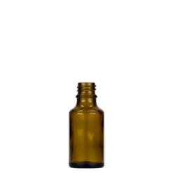 25 ml flacone medicinale, vetro, marrone, bocca: DIN 18