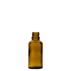 30 ml flacone medicinale, vetro, marrone, bocca: DIN 18
