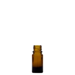 5 ml flacone medicinale, vetro, marrone, bocca: DIN 18