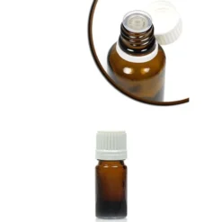 5 ml flacone medicinale, vetro, marrone, bocca: DIN 18