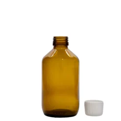 250 ml flacone medico, marrone, vetro, bocca: PP 28