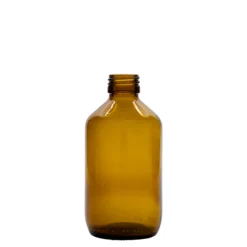 250 ml flacone medico, marrone, vetro, bocca: PP 28