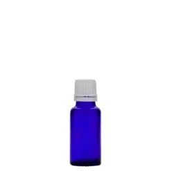 20 ml flacone medico, vetro, blu reale, bocca: DIN 18