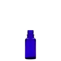20 ml flacone medico, vetro, blu reale, bocca: DIN 18
