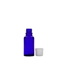 20 ml flacone medico, vetro, blu reale, bocca: DIN 18