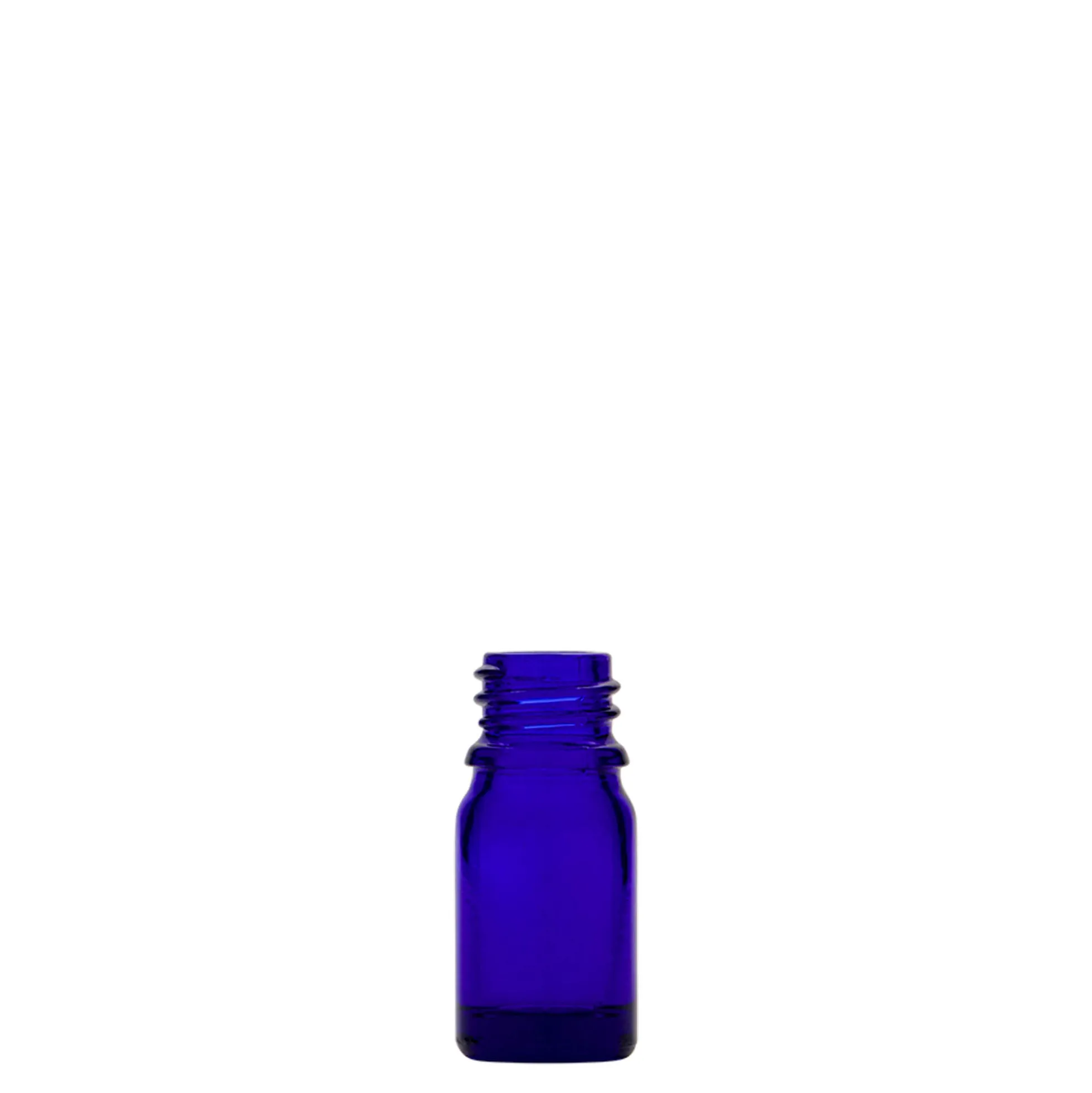 5 ml flacone medico, vetro, blu reale, bocca: DIN 18