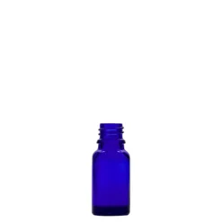 10 ml flacone medico, vetro, blu reale, bocca: DIN 18