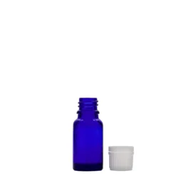 10 ml flacone medico, vetro, blu reale, bocca: DIN 18