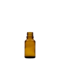 15 ml flacone medico, vetro, marrone, bocca: DIN 18