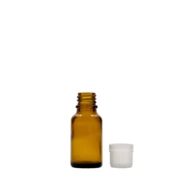 15 ml flacone medico, vetro, marrone, bocca: DIN 18