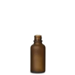 30 ml flacone medico, vetro, marrone satinato, bocca: DIN 18