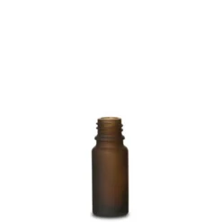 10 ml flacone medico, vetro, marrone satinato, bocca: DIN 18
