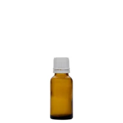 20 ml flacone medico, vetro marrone, bocca: DIN 18