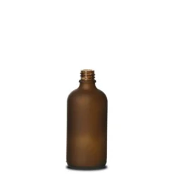 100 ml flacone medico, vetro, marrone satinato, bocca: DIN 18