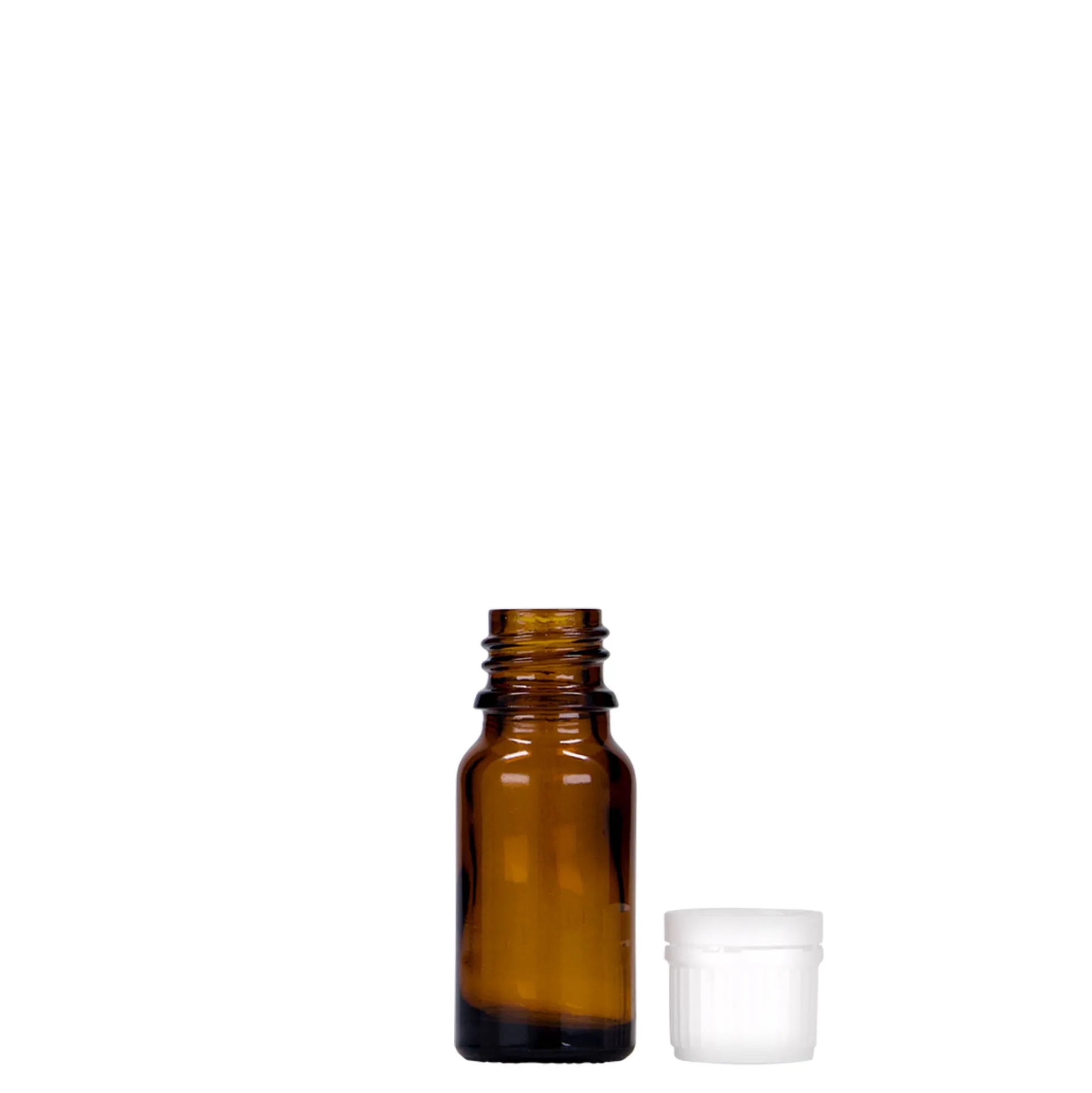 10 ml flacone medico, vetro, marrone, bocca: DIN 18