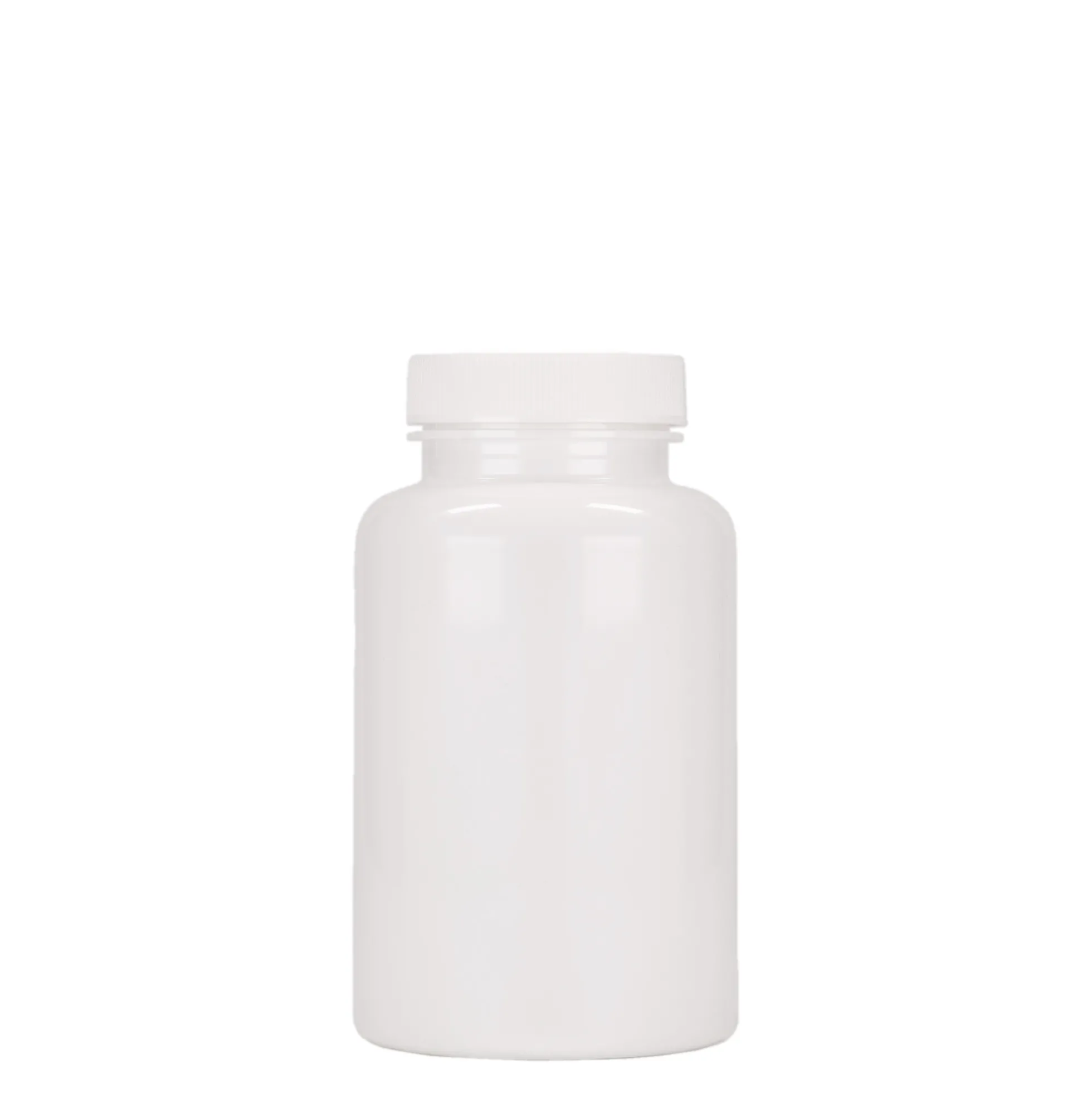 250 ml flacone PET, plastica, bianco, bocca: 45/400