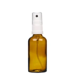 50 ml Flacone spray medicinale, vetro, marrone, bocca: DIN 18