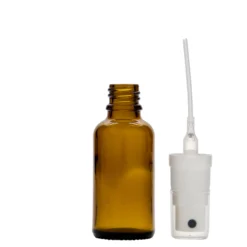 30 ml flacone spray medicina, vetro, marrone, bocca: DIN 18