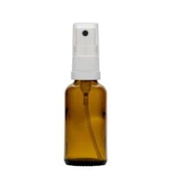 30 ml flacone spray medicina, vetro, marrone, bocca: DIN 18