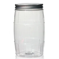 1.500 ml lattina in PET 'botte', plastica, bocca: 100/400