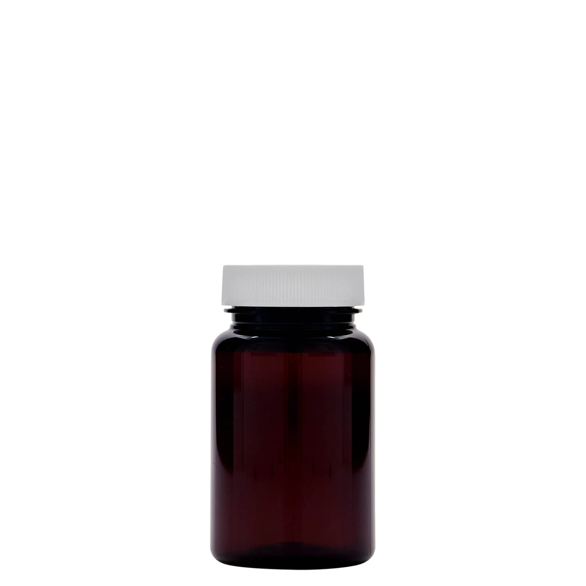 75 ml PET-Packer, plastica, marrone, bocca: 38/400