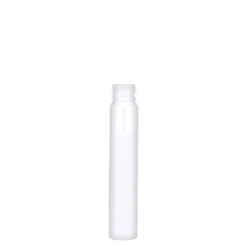 25 ml provetta in PET, plastica, bianca, apertura: chiusura a vite