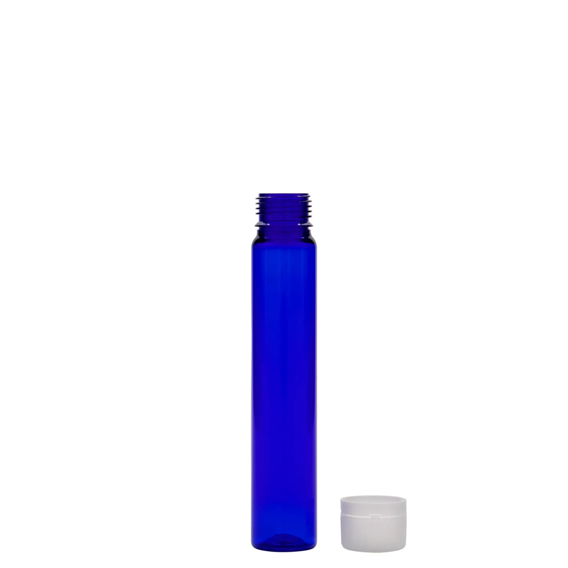 25 ml tubicino in PET, plastica, blu reale, bocca: chiusura a vite