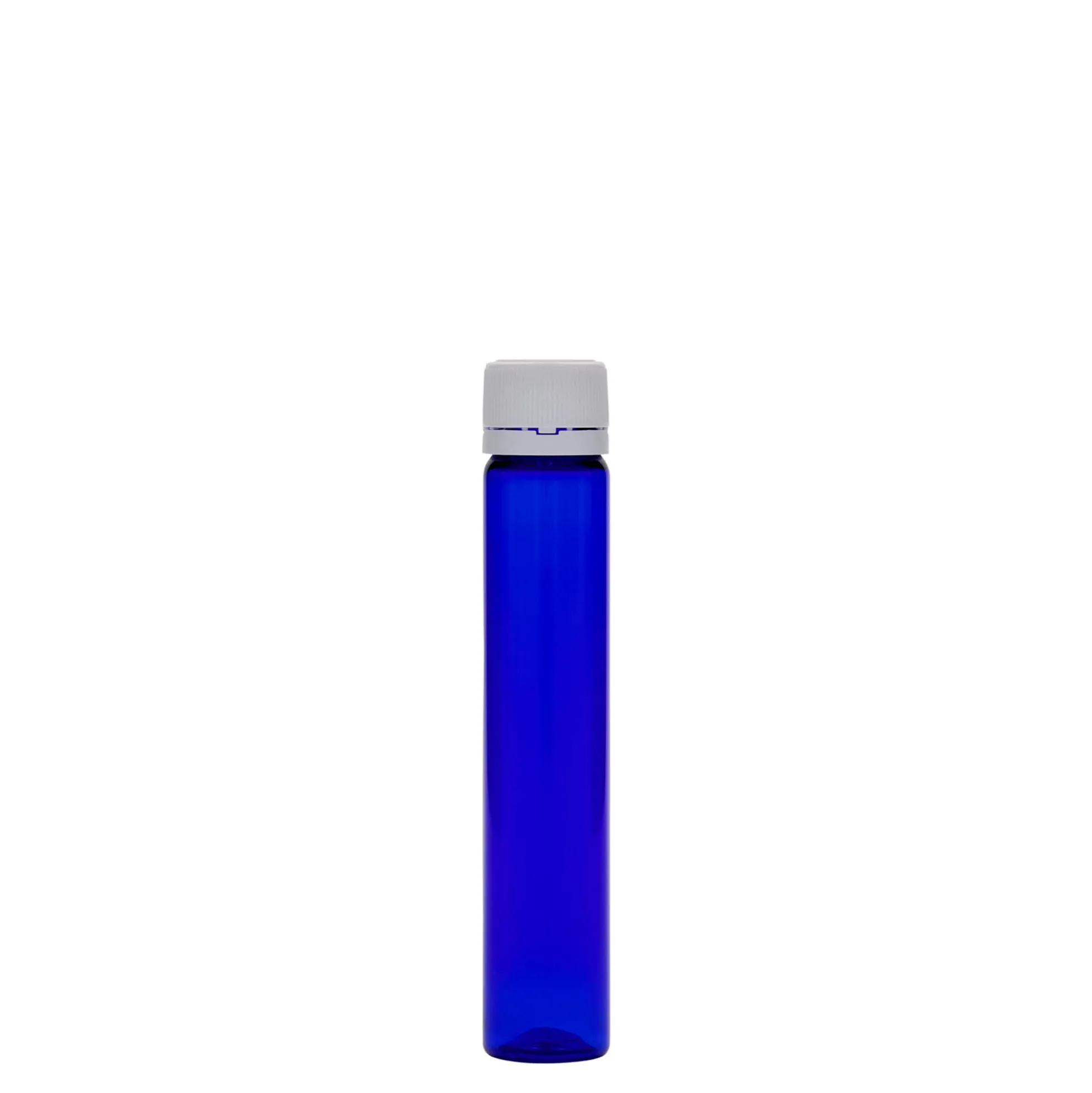 25 ml tubicino in PET, plastica, blu reale, bocca: chiusura a vite