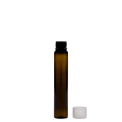 25 ml tubo in PET, plastica, marrone, bocca: chiusura a vite
