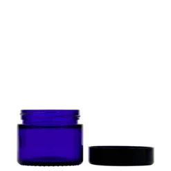 50 ml Vasetto 'Blue Edition', vetro, blu reale, bocca: chiusura a vite