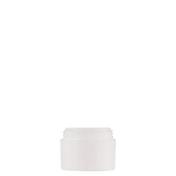 5 ml vasetto in plastica 'Antonella', PP, bianco, apertura: chiusura a vite