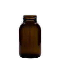 500 ml Vaso a bocca larga, marrone, bocca: DIN 55