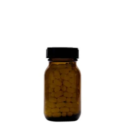 100 ml Vaso a collo largo, marrone, bocca: DIN 40