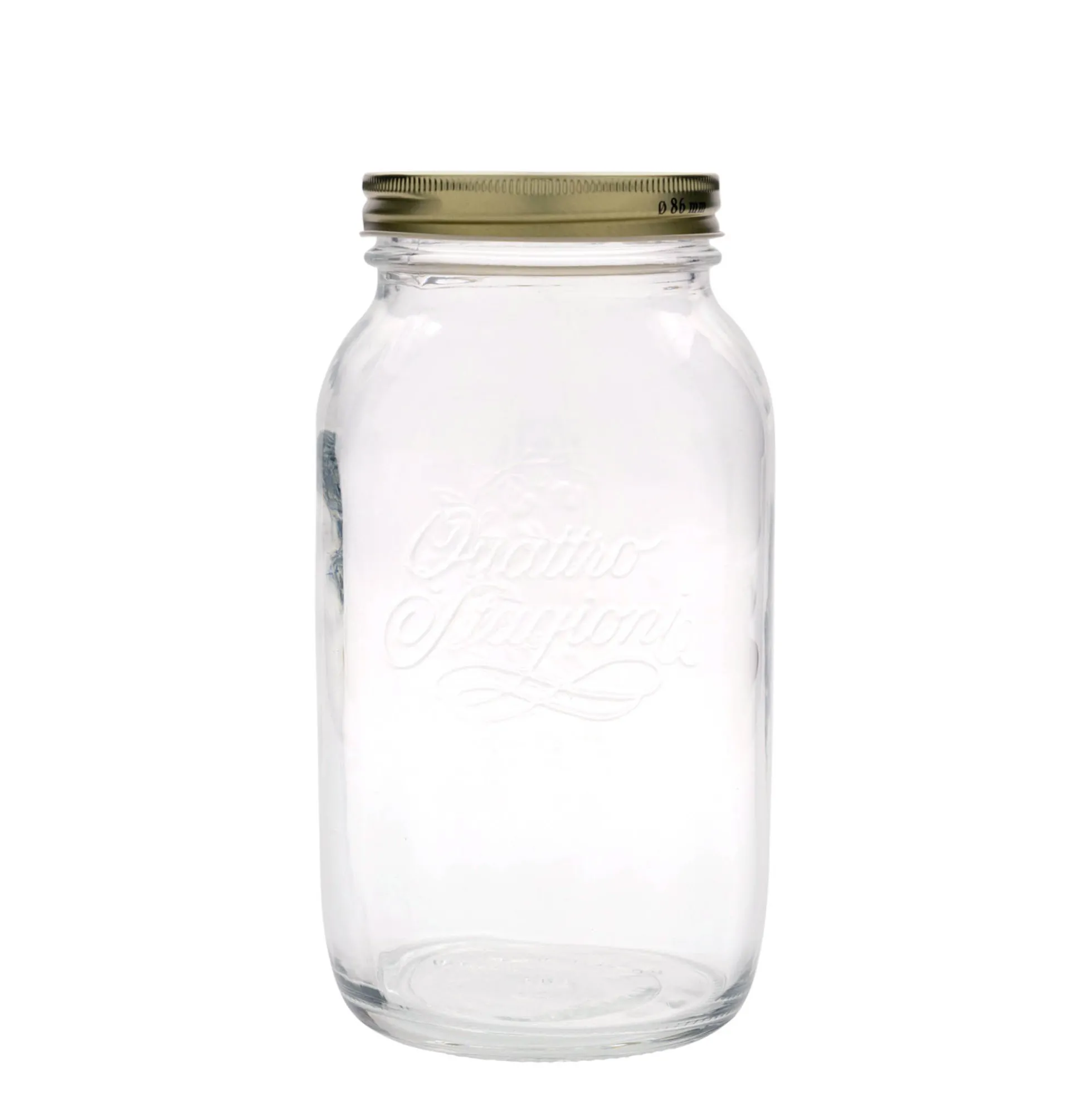 1.500 ml vaso di vetro 'Quattro Stagioni', apertura: chiusura a vite