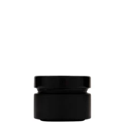 130 ml vaso rotondo 'Aurora', nero, bocca: Deep-Twist-Off (DTO 66)