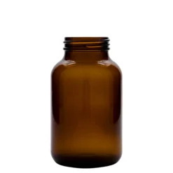1.000 ml Vetro a bocca larga, marrone, bocca: DIN 68