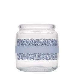 750 ml Vetro con tappo di sughero 'Giara', motivo: Naturalmente blu, bocca: sughero