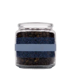 750 ml Vetro con tappo di sughero 'Giara', motivo: Naturalmente blu, bocca: sughero