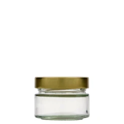 130 ml Vetro rotondo 'Aurora', bocca: Deep-Twist-Off (DTO 66)