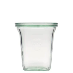 545 ml WECK-Quadroglas, quadrato, apertura: bordo rotondo