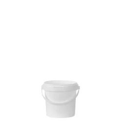 Secchio da 0,6 l, plastica PP, bianco